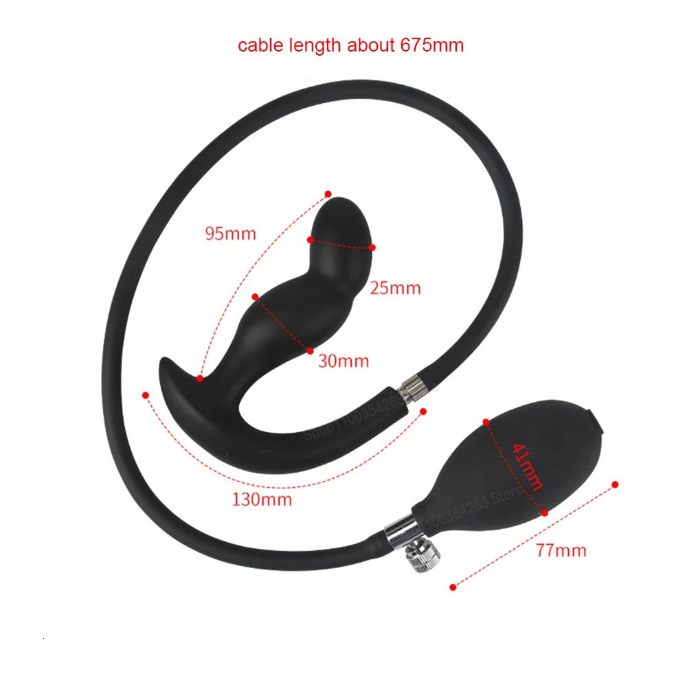 Anal Toys Super Big 15cm inflatable Buttplug silicone anal plug Prostate massage Anus Extender Dilatador Pump giant buttock plug sex toy 230720