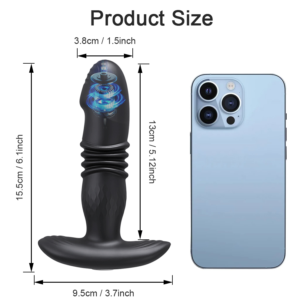 Vibrators Telescopic Vibrating Butt Plug Anal APP Vibrator Wireless Remote Sex Toys for Women 230720