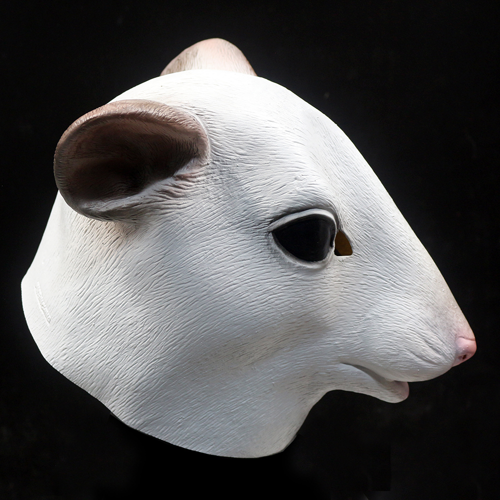 Party Masks Realistic Mouse Mask Halloween Animal Rat Cosplay Full Face Latex Zoo Fancy Dress Costume Props for Adults 230721