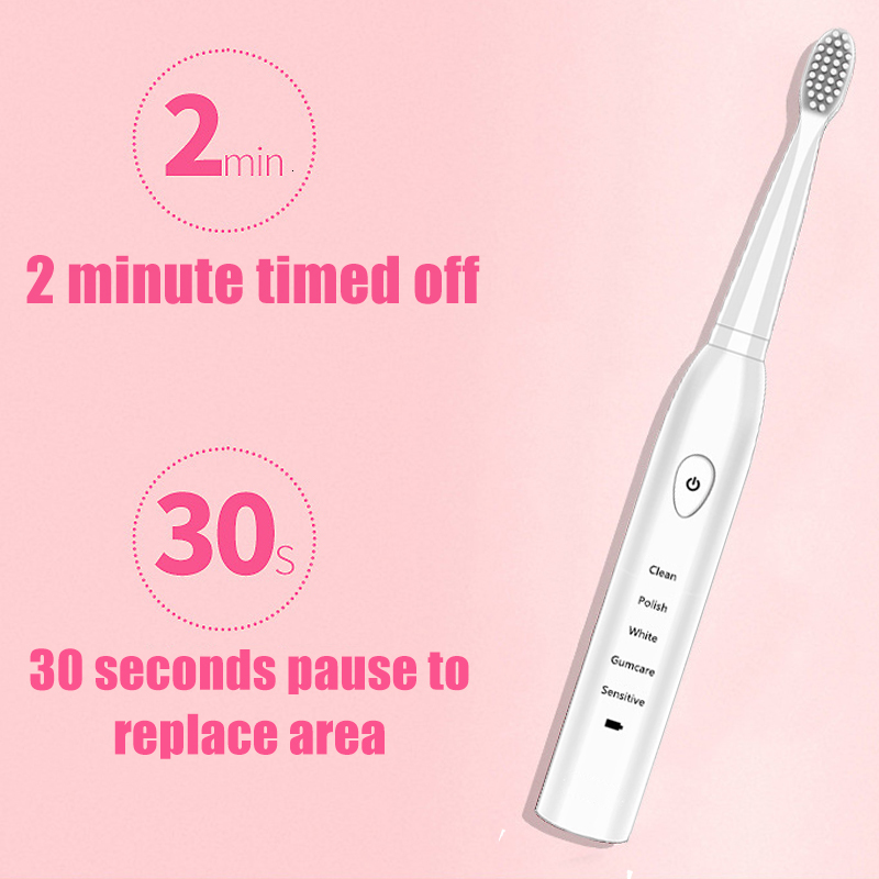 Toothbrush Ultrasonic Electric toothbrush USB Charging Toothbrush Washable Whitening Soft Toothbrush Head Adult Timer JAVEMAY J110 230720