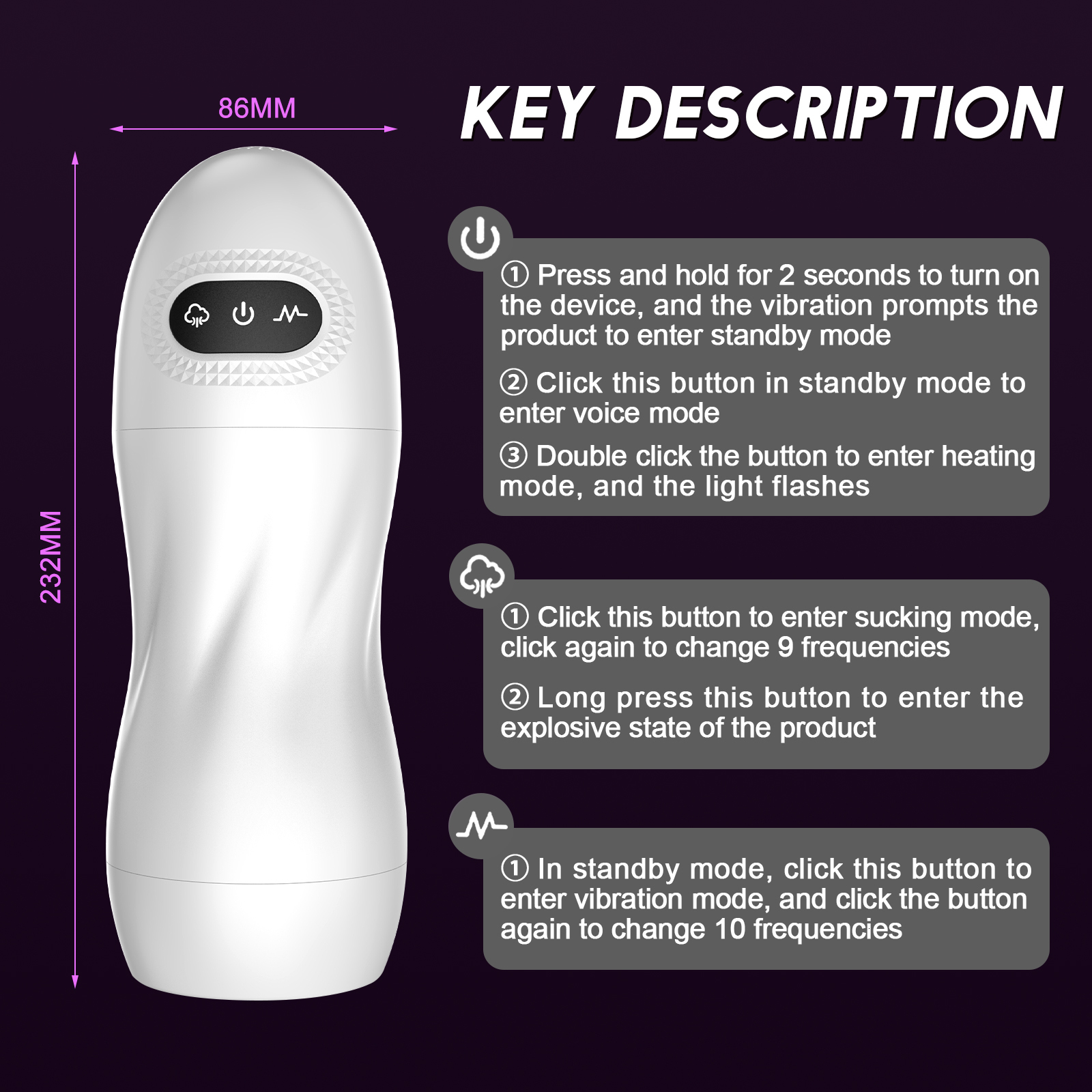 Masturbators Male vaginal masturbation cup sucking oral sex machine male Sex toy adult products 230720