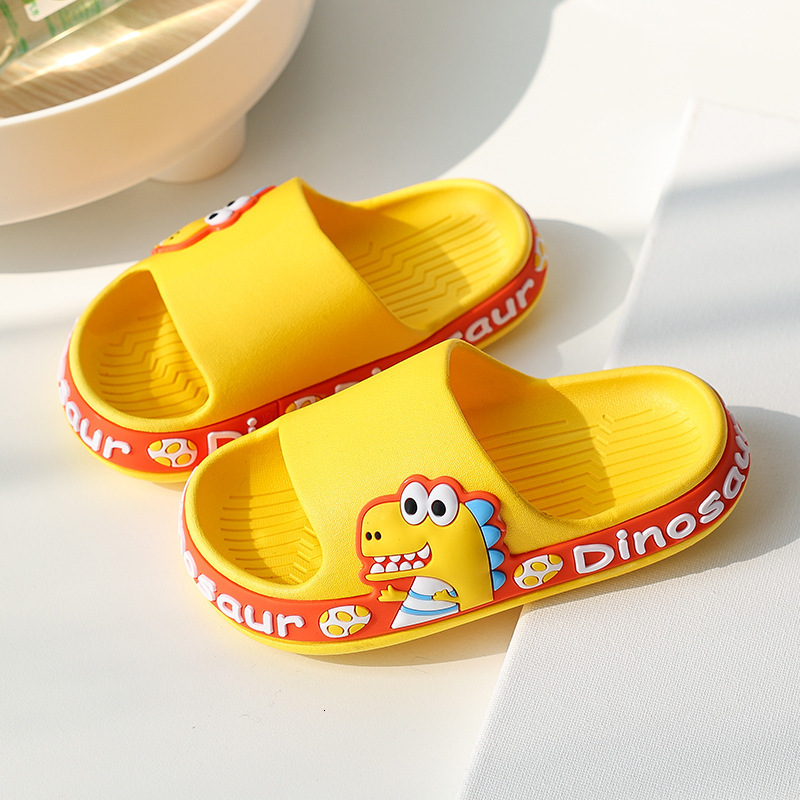 Slipper Cartoon Animal Children Slippers Summer Boys Home Non slip Bathroom Girls Soft Dinosaur Outdoor Beach Sandals 230720