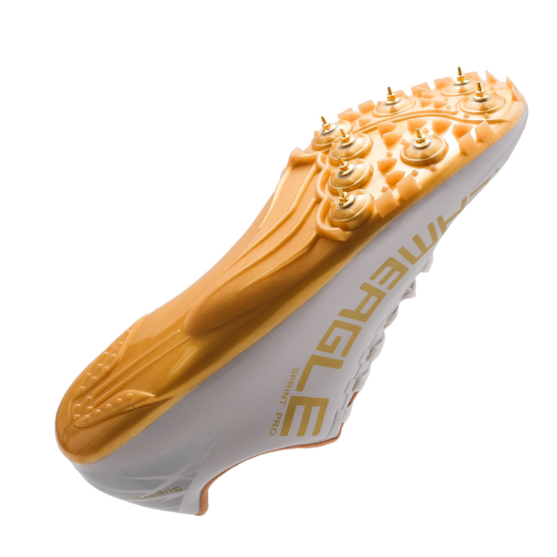 Safety Shoes Men's track and field speed shoes Spikes running and sprinting shoes Lightweight and soft professional sports long jump shoes 230720