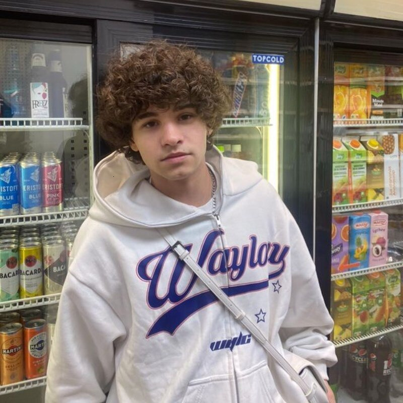 Men's Hoodies Sweatshirts Men Full Zip Hoodies Autumn Harajuku Letter Printed Long Sleeve Hooded Jackets Streetwear Male Gothic Punk Oversized Ho