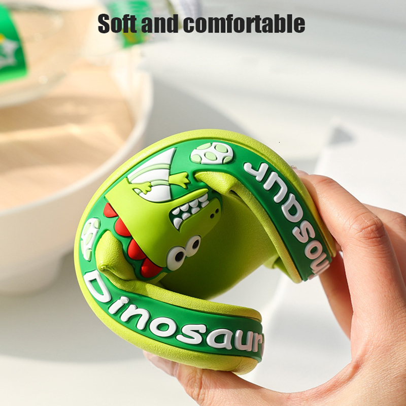 Slipper Cartoon Animal Children Slippers Summer Boys Home Non slip Bathroom Girls Soft Dinosaur Outdoor Beach Sandals 230720