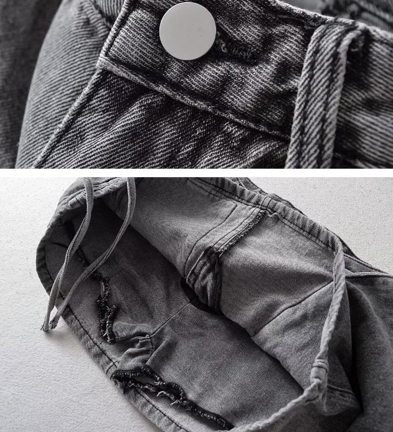 Skirts Summer Denim Skirt With Design Flap Pockets Cargo Mini Skirt