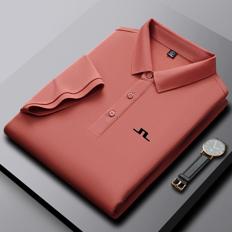 Men's Polos Cotton Short Sleeve TShirt Business Shirt POLO Jersey Top 2023 Summer Cloth J Lindberg 230720