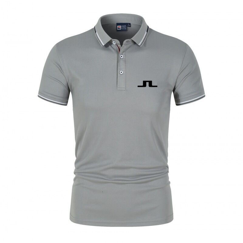 Men's Polos Golf Shirt for Men's Summer Quick Dry Breathable Polo Shirt Fashion Short Sleeve Tops J Lindeberg Golf Shirt Men's T-Shirt 