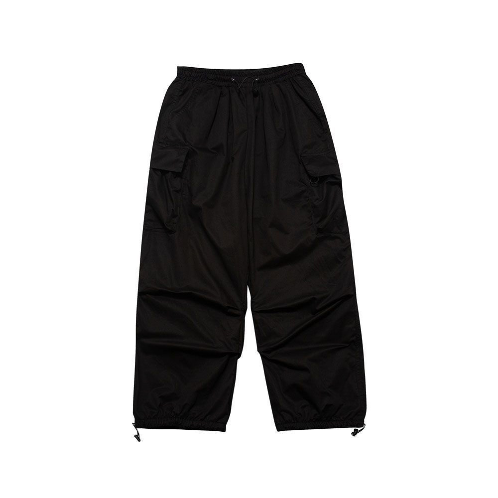 Mens Pants SpringSummer Fashion Goods Solid Elastic Waist Wide Leg Casual Womens Large Pocket 230720