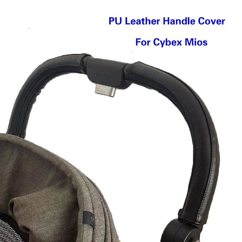 Stroller Parts Accessories Stroller PU Leather Handle Covers Fit For Cybex Mios Pram Bumper Sleeve Case Armrests Protective Cover Stroller Accessories