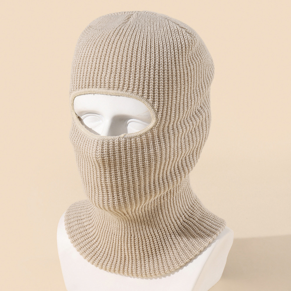 Cycling Caps Masks Candy Color Cute Full Face Cover Ski Mask Hat Bear Ear Balaclava Knitted Hats Outdoor Cycling Ear Protection Hat Beanies Hat Men 23