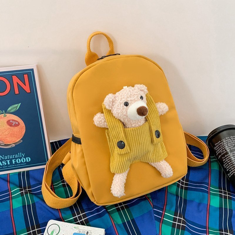 Backpacks Personalized Toddler Backpack Plush Bear Preschool Bag Kids Custom Name Backpack for Boys Girls Cute Mini Childs Bag Backpacks 230720