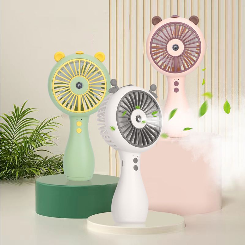 water misting portable handheld fan 3 speed usb desktop electric fan summer cooling air conditioner camping travel picnic