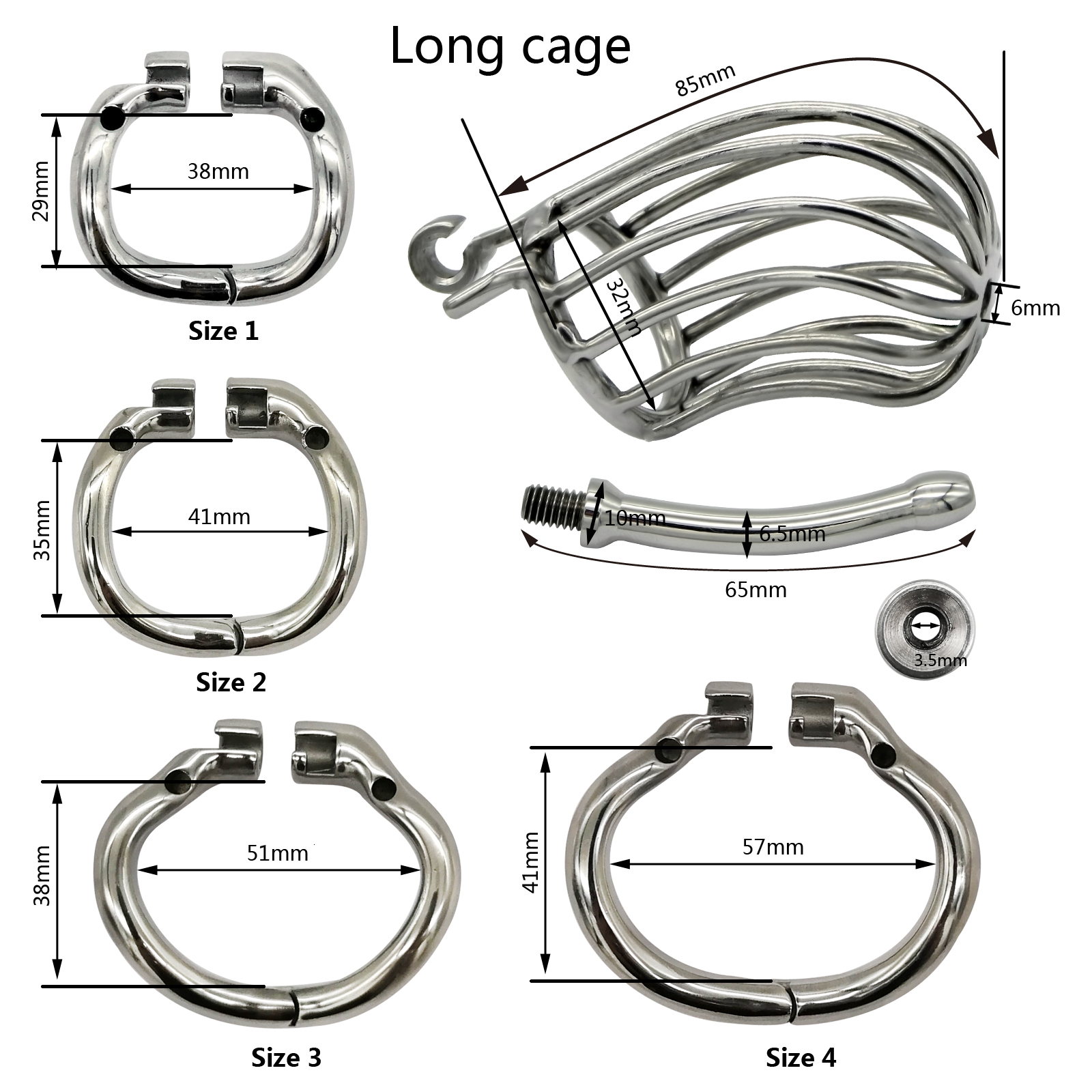 Cockrings Ergonomic stainless steel invisible lock male chastity device rooster cage penis lock rooster ring chastity belt S095 230720