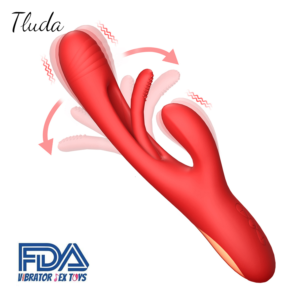 Vibrators Rabbit Tapping G-Spot Pattern Vibrator Women's clitoral stimulator Powerful 21 mode Sex Toy Women's Adult Products 230720