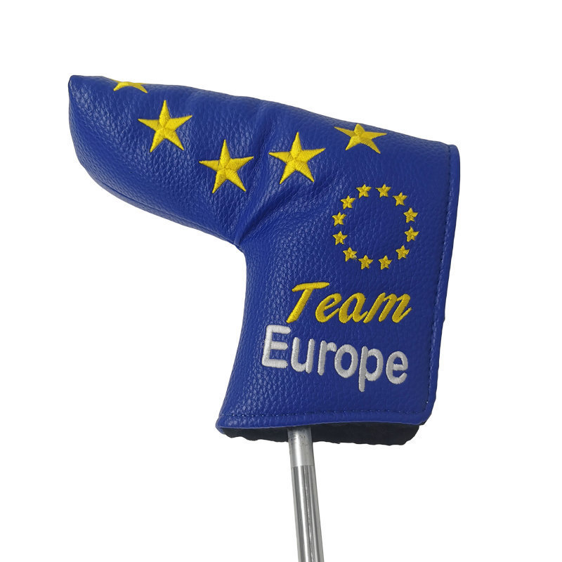 Other Golf Products Europe Team Blade Cover Putter Headcover Golf Clubs Portector Covers Blueyellow HOOK LOOP 230720