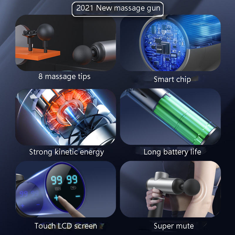 Full Body Massager massager LCD screen 99 gear 8-head electric foot massager 230720