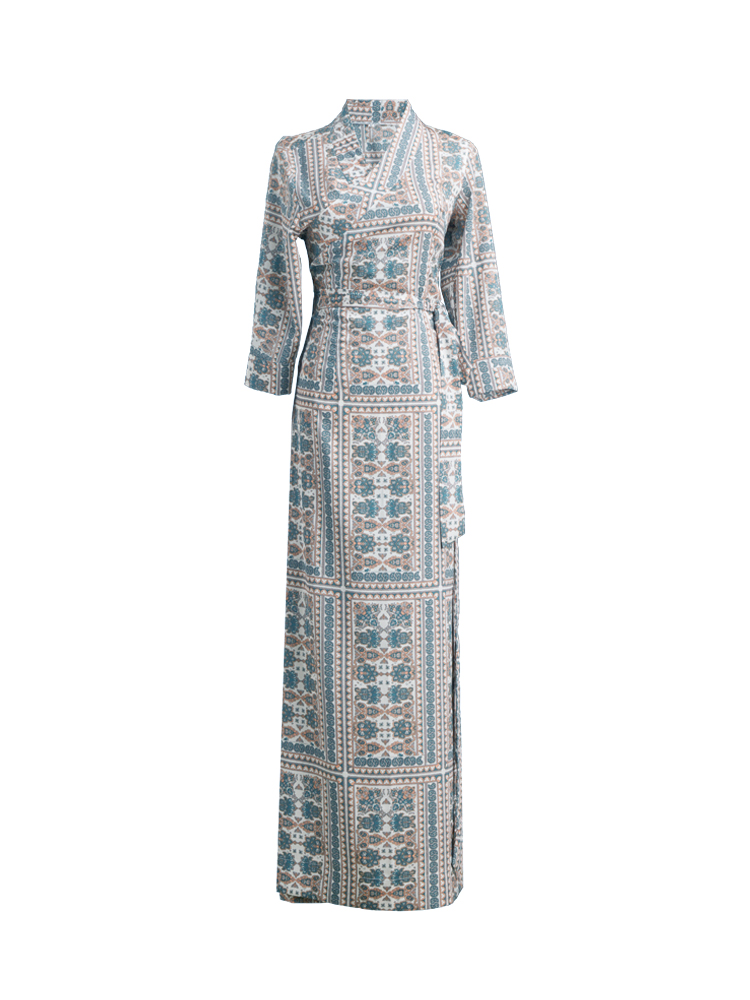 in OrientTown Chiffon Bola Dress Tibetan Women Summer Fragmented Flower Clothing Tibet Trend Simple Ethnic Style Daily Robe