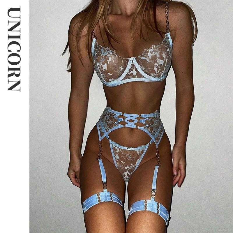 Flora Erotic Underwear Lace Sheer Transparent Bra Sets Sexy Thongd Woman Porn Fancy Sensual Luxury Lingerie Sissy Ropa Interior 230717