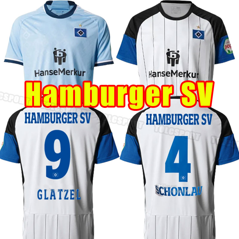 23/24 Hamburger SV Soccer Jerseys Home White VAGNOMAN ONANA LEIBOLD REIS KITTEL GLATZEL DUDZIAK 2023 2024 HSV men football shirts Uniforms full set