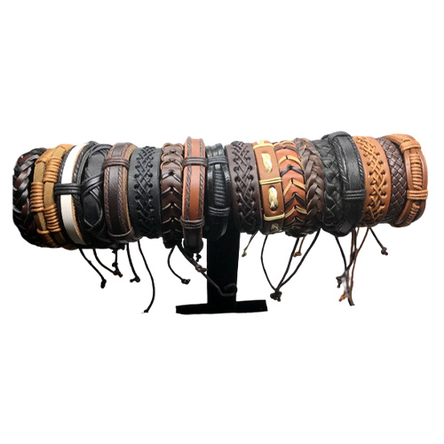 100pcs Mens Womens Vintage Genuine Leather Surfer Bracelet Cuff Wristband Fashion Jewelry Gift Bracelet Mixed Style Jewelry Wholes