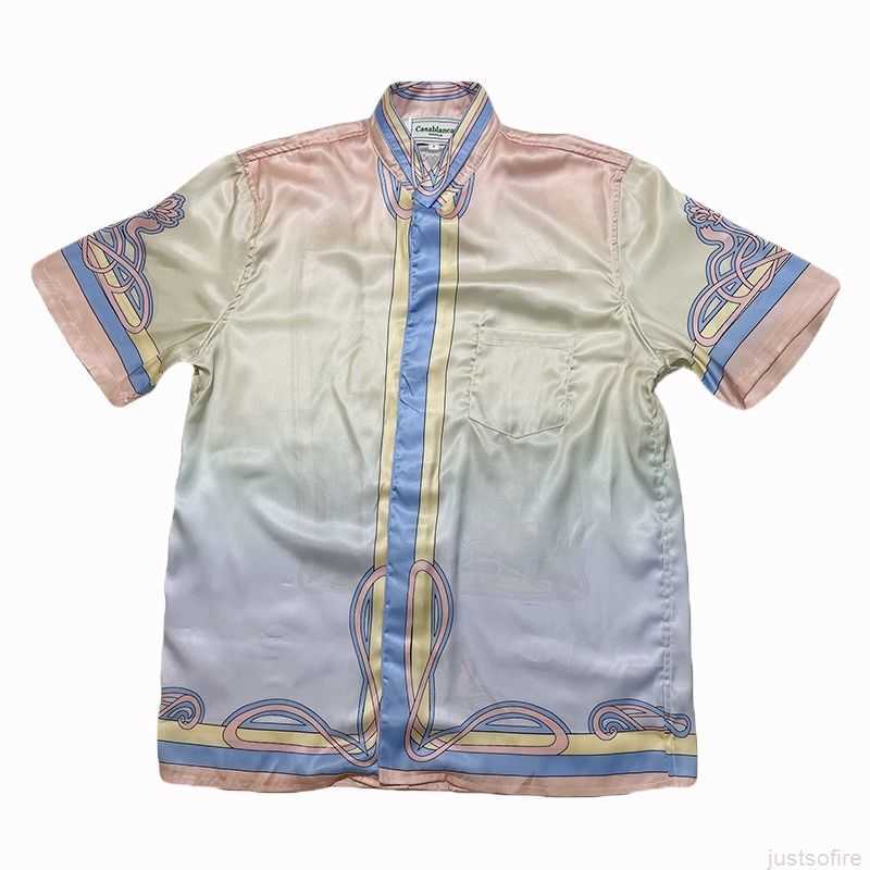 Casa Designer Fashion Clothing Shirts Tracksuits Casablanca 22ss Palace Colorful Cloud Gradient Men Women's Same Style Couple Hawaiian Silk Short Sleeve Shirt, Beige
Casa Designer Fashion Clothing Shirts Tracksuits Casablanca 22ss Palace Colorful Cloud Gradient Men Women's Same Style Couple Hawaiian Silk Short Sleeve Shirt, Beige