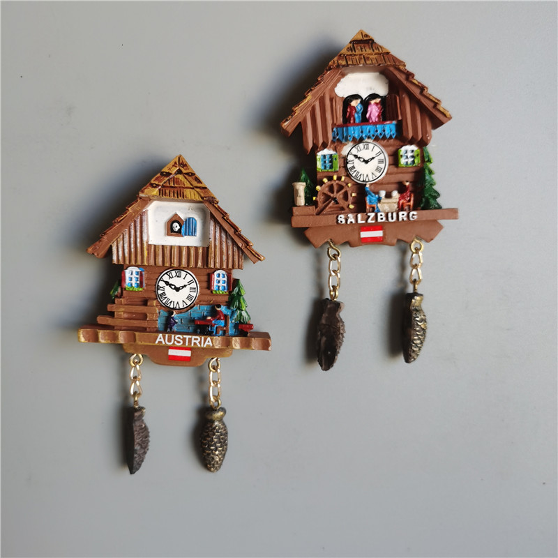 Fridge Magnets Austria Vienna Salzburg Innsbruck ISCHGL Tourist Souvenir Musician Mozart Beethoven Magnet Refrigerator Sticker Cuckoo Clock 230721