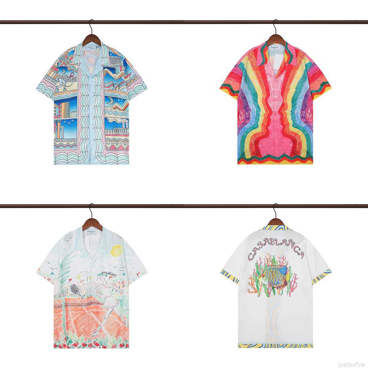 Casa Designer Fashion Clothing Shirts Tracksuits Casablanca 2023 New Digital Printing Fashion Casablanca Loose Short Sleeve Shirts for Men Women, Shipping fee
Casa Designer Fashion Clothing Shirts Tracksuits Casablanca 2023 New Digital Printing Fashion Casablanca Loose Short Sleeve Shirts for Men Women, Shipping fee