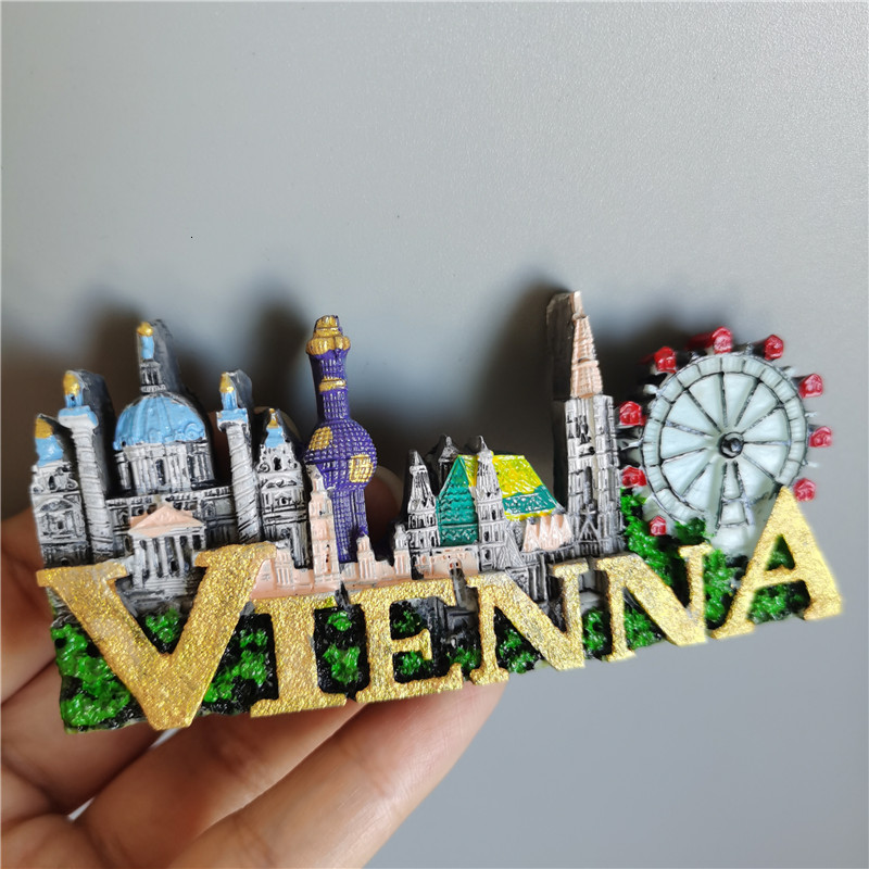 Fridge Magnets Austria Vienna Salzburg Innsbruck ISCHGL Tourist Souvenir Musician Mozart Beethoven Magnet Refrigerator Sticker Cuckoo Clock 230721