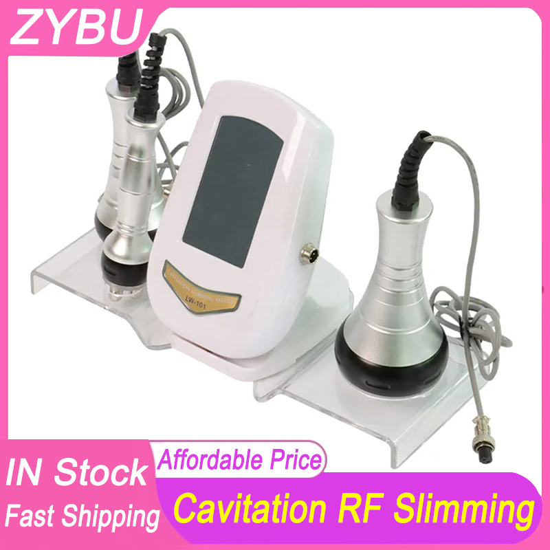 RF Face Massager 3in1 40KHZ Cavitation Ultrasonic Body Slimming Shaping Machine RF Beauty Device Skin Tighten Face Lifting Skin Care Anti Aging Wrinkl