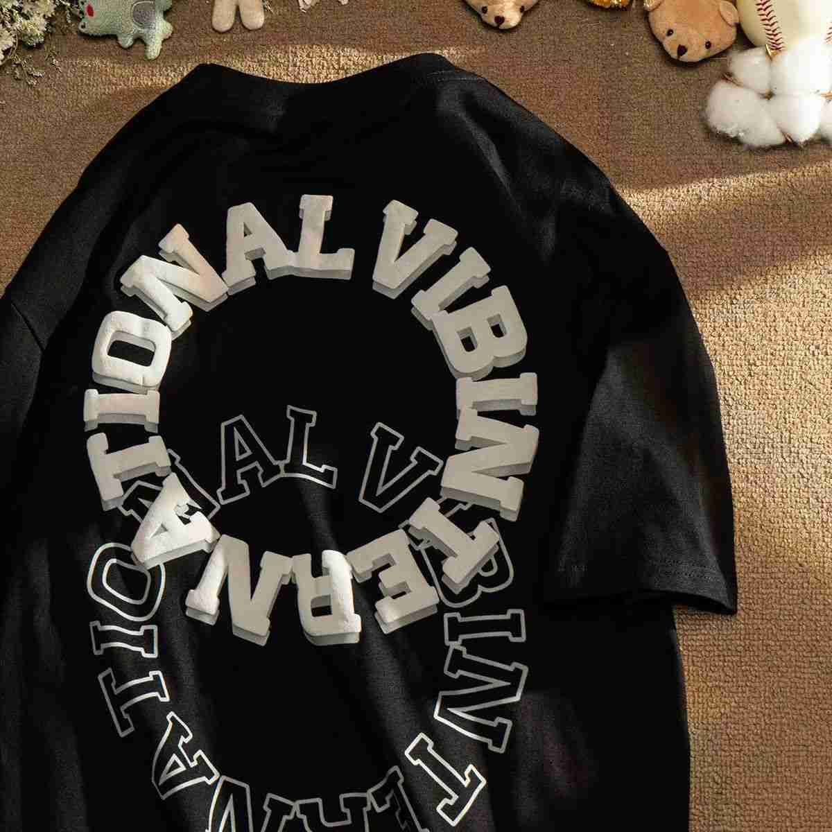 Designer Fashion Clothing Hip hop Tees Rock Tshirts 2023 New Short Sleeve Men's Summer Ins American Thin T-shirt for Female Students Korean Large Loose Couple Costume, Black 250g heavy-duty pure cotton
Designer Fashion Clothing Hip hop Tees Rock Tshirts 2023 New Short Sleeve Men's Summer Ins American Thin T-shirt for Female Students Korean Large Loose Couple Costume, Black 250g heavy-duty pure cotton
