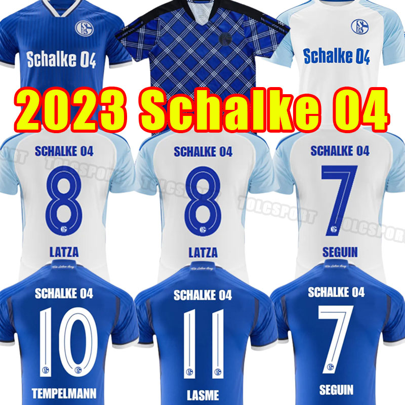 23 24 Schalke 04 Soccer Jerseys OUWEJAN PALSSON LODE LATZA TERODDE ZALAZAR BULTER LEE FLICK PIERINGER DREXLER THIAW MATRICIANI Home Away Football Shirt Training