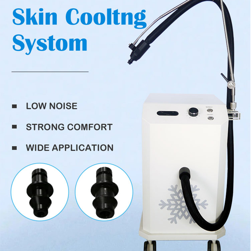 Shippment Free COOLPLUS Skin Air Cooling System Use For Laser Machine Zimmer Cryo Therapy Pain Reduce Cooler For Laser Treatment -30°C Beauty Machine 