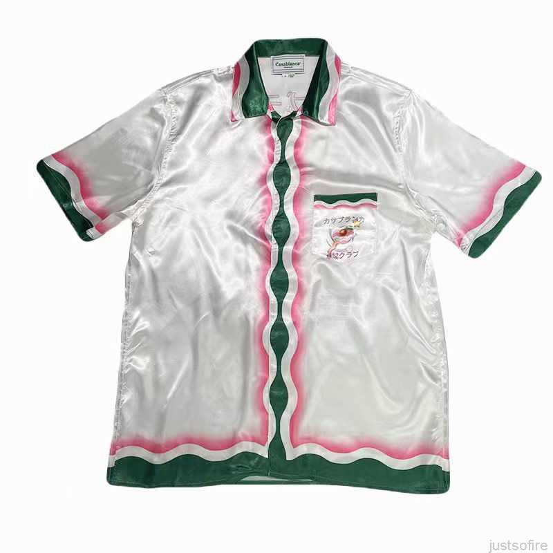 Casa Designer Fashion Clothing Shirts Tracksuits High Quality Casablanca Pink Green Table Tennis Printed Mens Womens Loose Versatile Silk Short Sleeved Shirt Shor, Shipping fee
Casa Designer Fashion Clothing Shirts Tracksuits High Quality Casablanca Pink Green Table Tennis Printed Mens Womens Loose Versatile Silk Short Sleeved Shirt Shor, Shipping fee