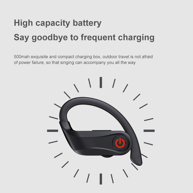 newest tws wireless headphones hifi sound bluetooth earphone noise reduction sport headset ipx7 waterproof earbuds with dual mic
