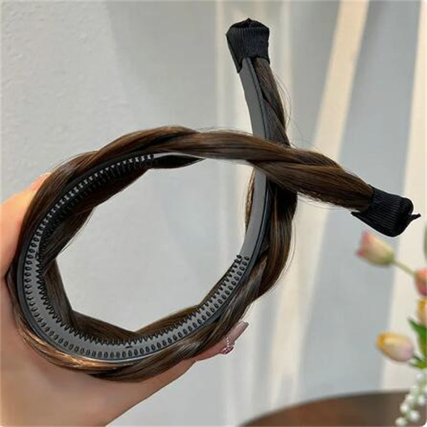 Wide Twist Wig Headbands For Women Wide Fishbone Braids Hairbands Handmade Head Hoop Hair Styling Headwear Accessories Gift GC2219