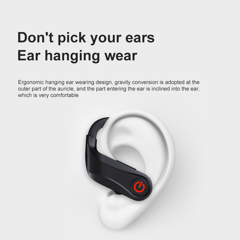 newest tws wireless headphones hifi sound bluetooth earphone noise reduction sport headset ipx7 waterproof earbuds with dual mic