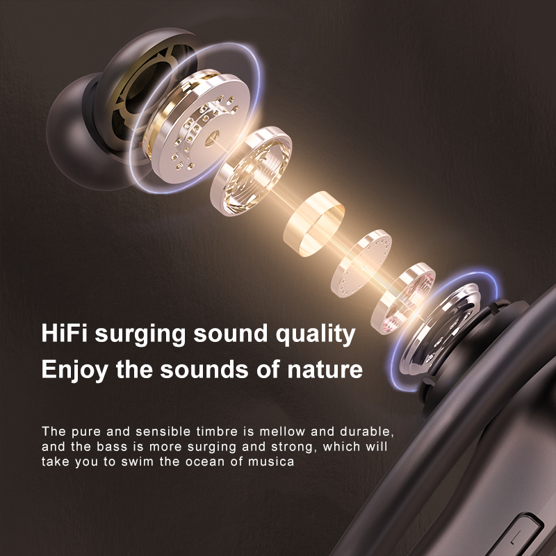 newest tws wireless headphones hifi sound bluetooth earphone noise reduction sport headset ipx7 waterproof earbuds with dual mic