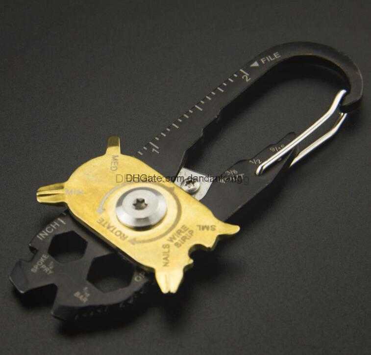 Gadget Portable EDC Portable Mini Utility FIXR 20 in 1 Pocket Multi Tool Keychain Outdoor Camping Key Ring new all in one tool
