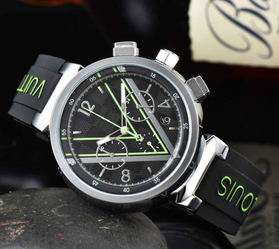 Mens watch New luxurious designer quartz movement watches men high quality luxury multi-function montre Clocks Free Shipping gift dd