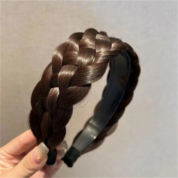Wide Twist Wig Headbands For Women Wide Fishbone Braids Hairbands Handmade Head Hoop Hair Styling Headwear Accessories Gift GC2219