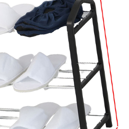 CellDeal 3 Tiers Modern Shoe Rack Shoe Hanger Solid Room Organizer Shoes Shelf Multifunctional Bedroom Storage Household Black 209497238