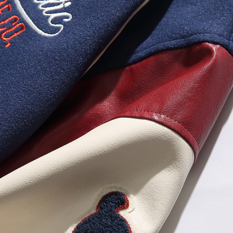 Men's Jackets Men's Retro Letter Embroidered Jackets Spring Coat Y2K Hip Hop Trend Baseball Uniform Couple Casual American Street Loose Jack
