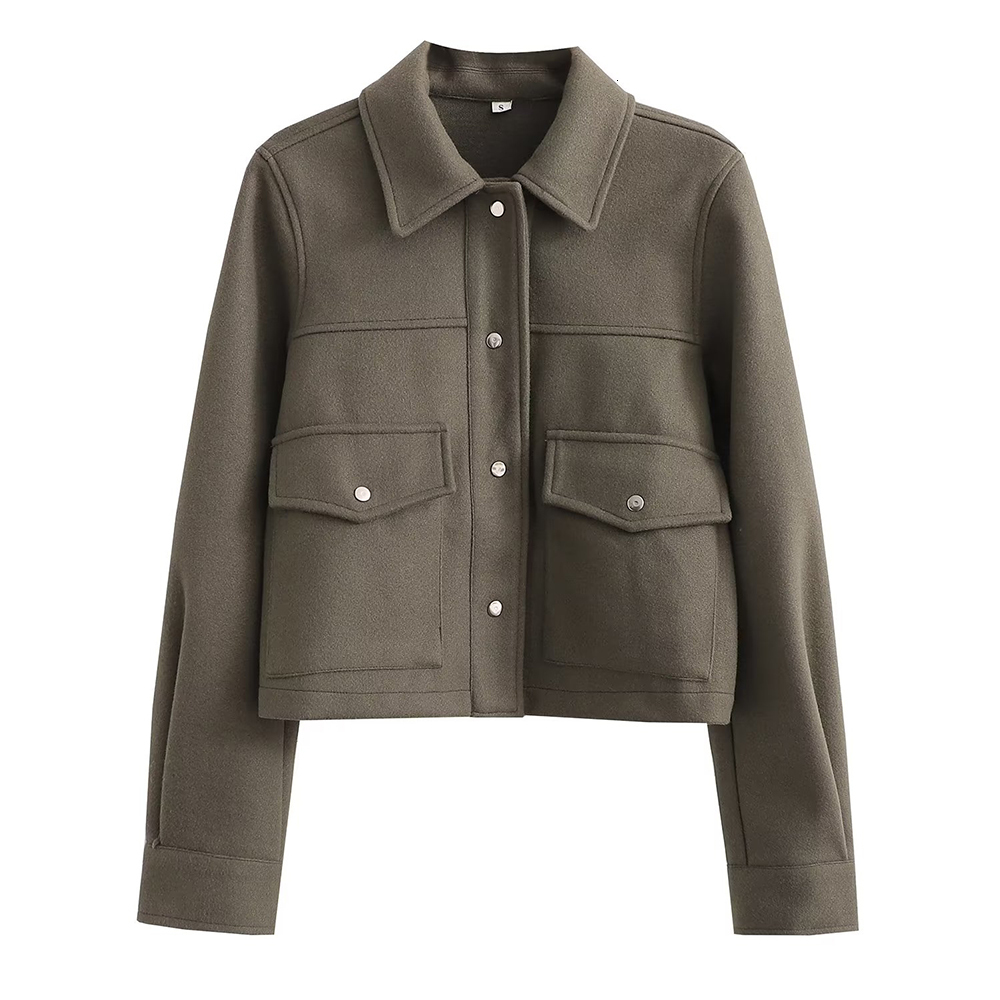 Women Fashion Solid Jacket Coat With Pockets Vintage Long Sleeve Single Breasted Lapel Neck Female Outerwear Chic Tops 230721