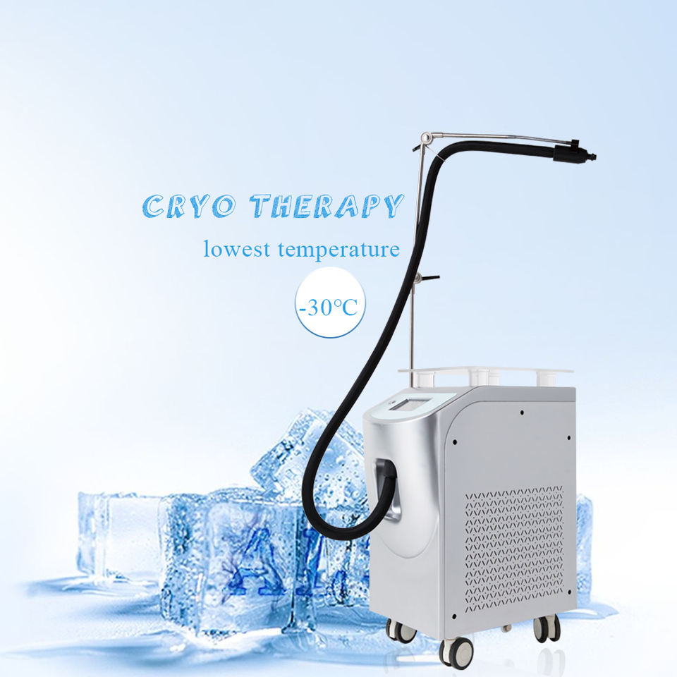 Low Temperature -25°C Laser Cooler Cryo Skin Cooling System Device For Spa/Salon Laser Beauty Machine Treatment Air Skin Cooler Machine Skin Tightenin