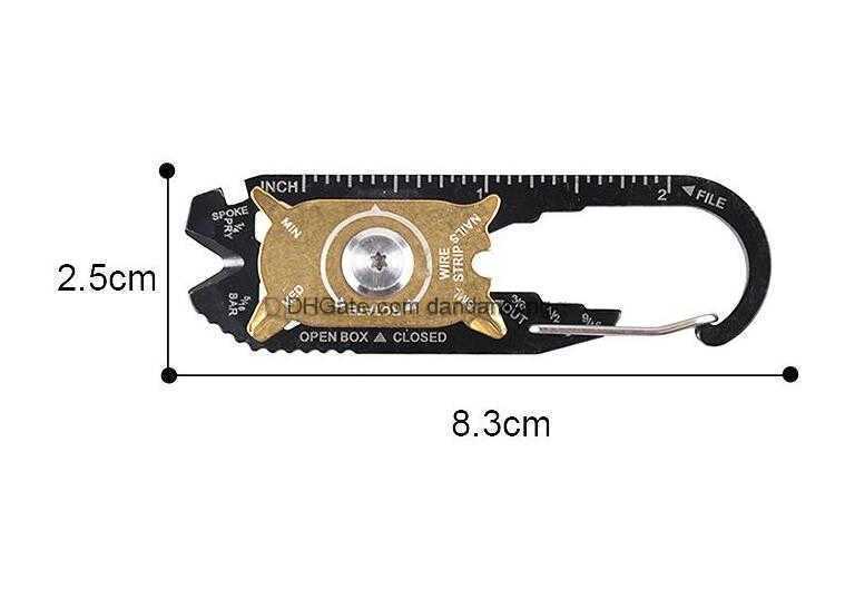Gadget Portable EDC Portable Mini Utility FIXR 20 in 1 Pocket Multi Tool Keychain Outdoor Camping Key Ring new all in one tool