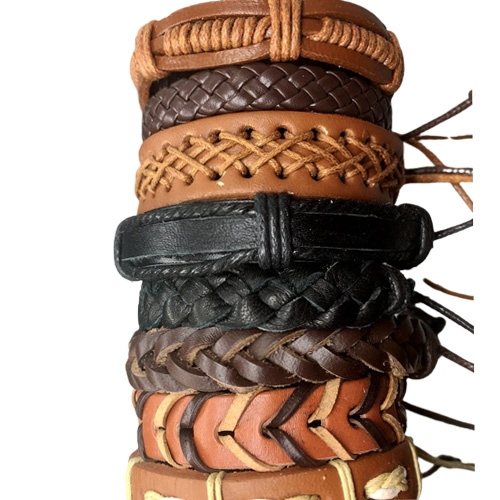 100pcs Mens Womens Vintage Genuine Leather Surfer Bracelet Cuff Wristband Fashion Jewelry Gift Bracelet Mixed Style Jewelry Wholes