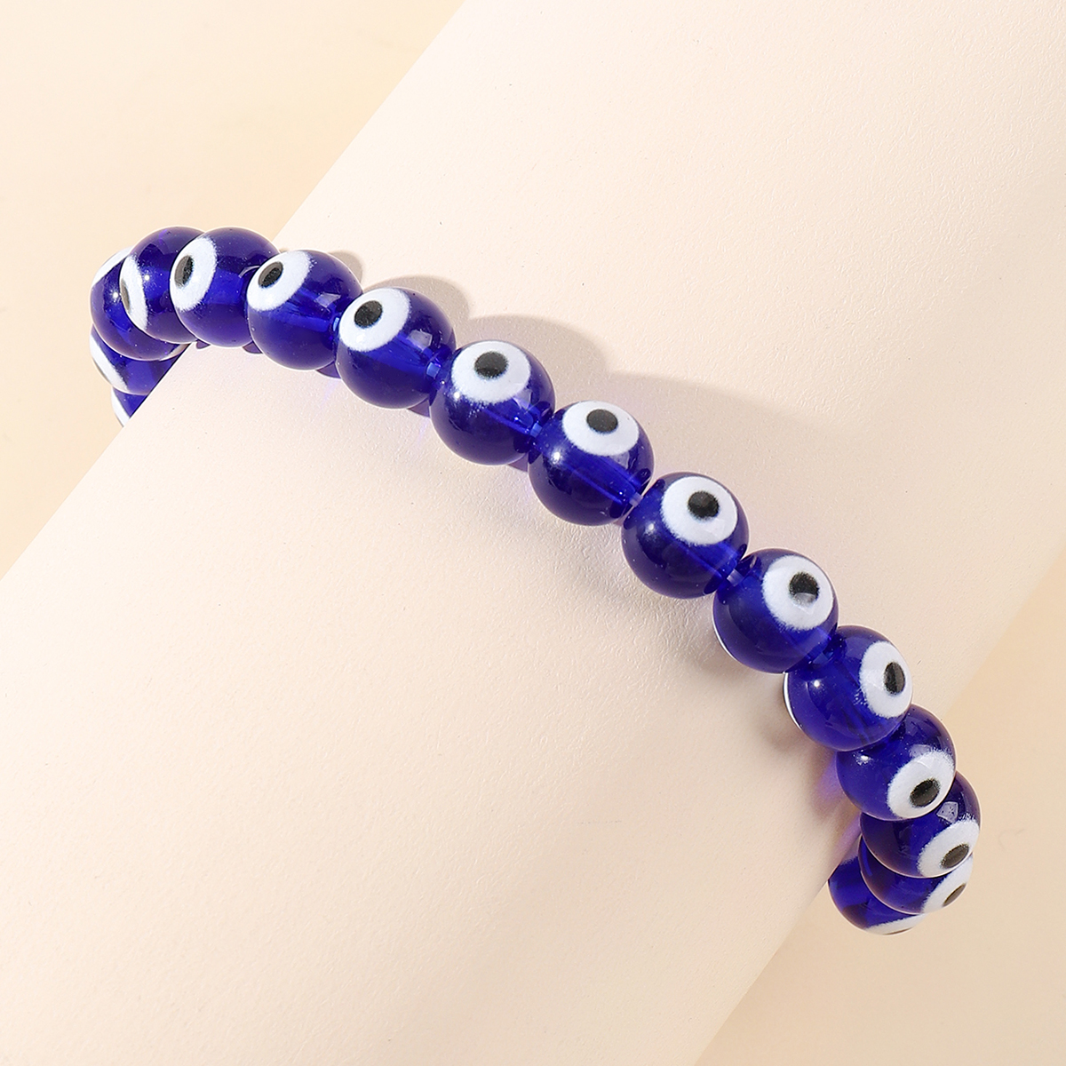 Turkish Lucky Blue Eye Bracelet for Women Men Handmade 8mm Evil Eye Charm Beads Bracelet Bangles Jewelry