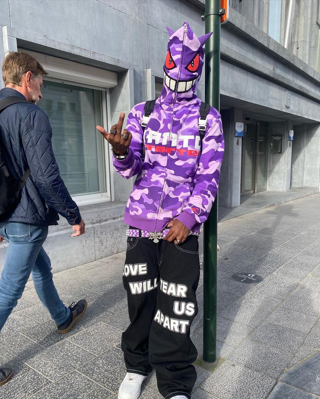Men's Hoodies Sweatshirts Y2K Hoodie Hip Hop Camouflage Print Oversized Zipper Hooded Sweatshirt Harajuku Street Punk Rock Jacket Tops Streetwear