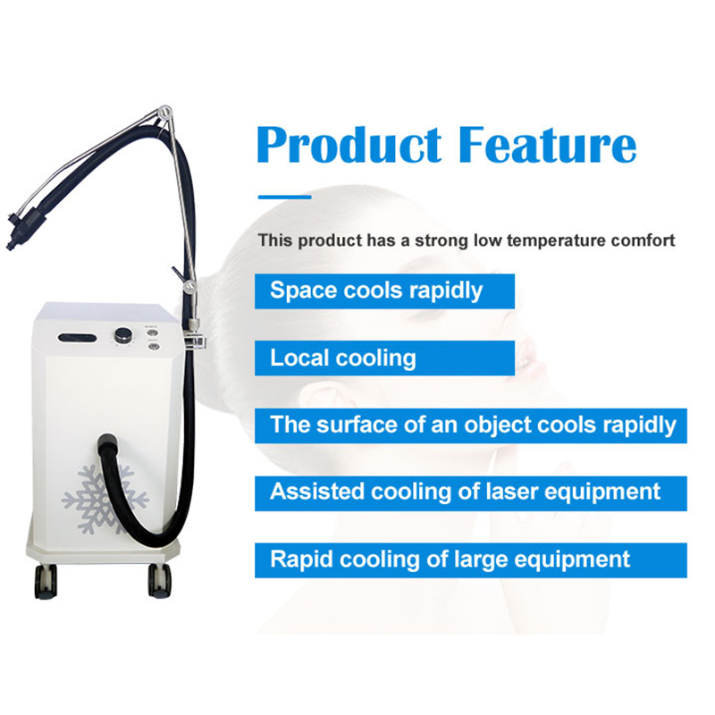 Shippment Free COOLPLUS Skin Air Cooling System Use For Laser Machine Zimmer Cryo Therapy Pain Reduce Cooler For Laser Treatment -30°C Beauty Machine 